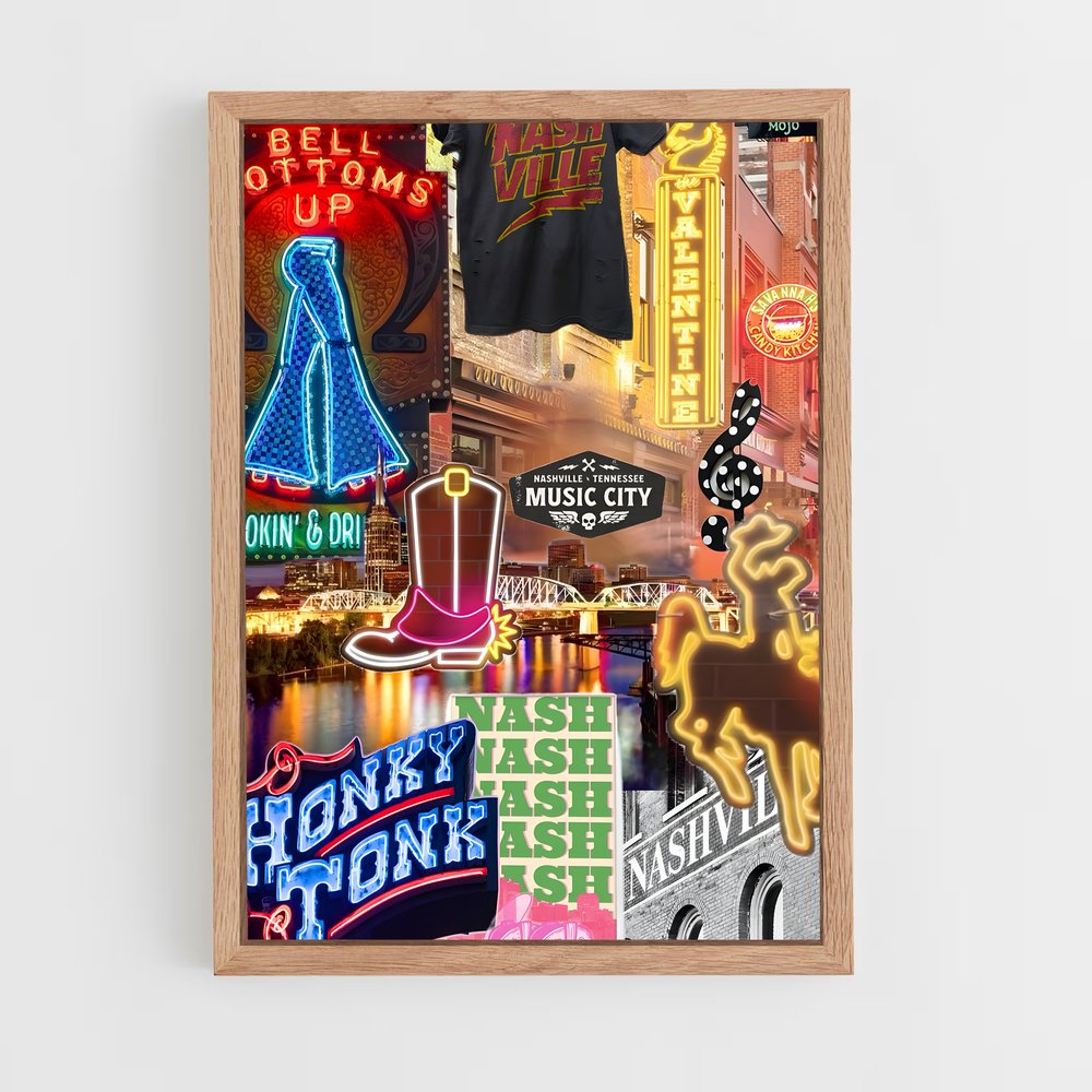 Poster Neon Nashville – affiche Danse (vue 4)